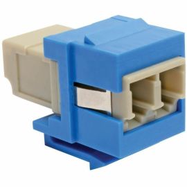 Tripp Lite by Eaton Duplex Multimode Fiber Coupler, Keystone Jack - LC to LC, Blue