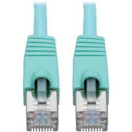 Eaton Tripp Lite Series Cat6a 10G Snagless Shielded STP Ethernet Cable (RJ45 M/M), PoE, Aqua, 12 ft. (3.66 m)