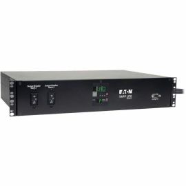 Tripp Lite by Eaton PDU 5.8kW Single-Phase Local Metered Automatic Transfer Switch PDU Two 200-240V L6-30P Inputs 16-C13 2-C19 & 1 L6-30R Outlet 2U TAA