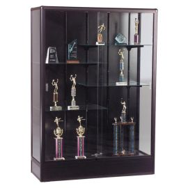 THE ELITE FREESTANDING DISPLAY CASE EXHIBITS TROPHIES, COLLECTIBLES, AND OTHER V