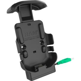 RAM FORM-FIT POWERED SPRING-LOADED CRADLE FOR ZEBRA TC51, TC52, TC56 AND TC57 W/
