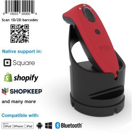 Socket Mobile SocketScan S740, Universal Barcode Scanner, Red & Black Dock
