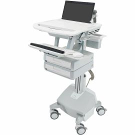 Ergotron StyleView Laptop Cart, LiFe Powered, 2 Drawers