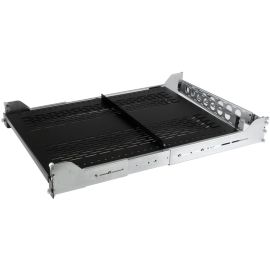 StarTech.com 2U Vented Sliding Rack Shelf w/ Cable Management Arm & 27.7 to 31.6in Adjustable Mounting Depth - 125lbs / 56.7kg - 24in Deep