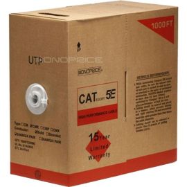 CAT5E UTP SOLID (CMR) 1000FT - WHITE