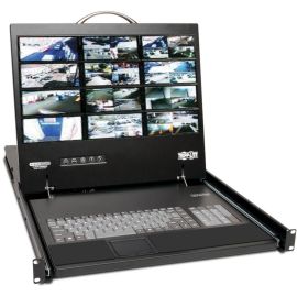 Tripp Lite by Eaton NetCommander 16-Port Cat5 KVM over IP Switch - 19 in. LCD 1 Remote + 1 Local User 1U Rack-Mount