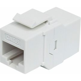 CAT6 IN-LINE WHITE KEYSTONE JACK
