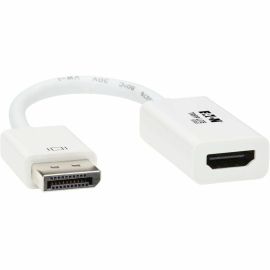 Tripp Lite by Eaton DisplayPort to HDMI Active Adapter Video Converter (M/F) 4K 60 Hz DP 1.2 HDCP 2.2 6 in.
