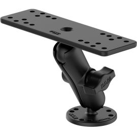 RAM 1 INCH BALL MOUNT WITH 6.25 INCHES X 2 INCHES RECTANGLE BASE & 2.5 INCHES RO