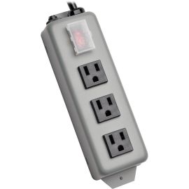 Tripp Lite by Eaton Industrial Power Strip 3-Outlet 6 ft. (1.8 m) Cord NEMA 5-15P Plug Switch Guard
