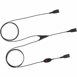 LA JABRA SUPERVISOR CORD W. MUTE QD-2XQD 1 LIVE-1 W. MUTE BUT.