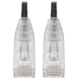 Eaton Tripp Lite Series Cat6 Gigabit Snagless Slim UTP Ethernet Cable (RJ45 M/M), PoE, Black, 1 ft. (0.31 m)