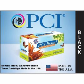 PCI USA KONICA-MINOLTA TNP34 TNP37 A63T01F A63T01W BLACK TONER CARTRIDGE 20K YLD