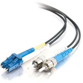 1M LC-ST 9/125 DPX OS1/2 SM FBR-BLK
