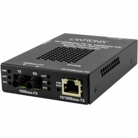 10/100BASE-TX RJ45 POE TO 100BASE-FX, MM ST, 2KM WITH -EU POWER SUPPLY