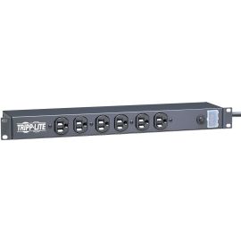 Tripp Lite by Eaton 1U Rack-Mount Network Server Power Strip 120V 15A 6-Outlet (Front-Facing) 15 ft. (4.57 m) Cord