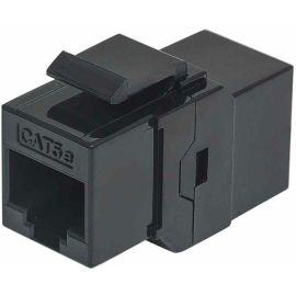 CAT5E BLACK KEYSTONE JACK COUPLER