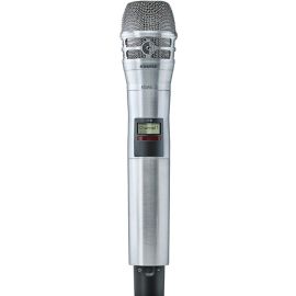 AXIENT DIGITAL AD HANDHELD TRANSMITTER WITH KSM8 MICROPHONE CARTRIDGE NICKEL (DU