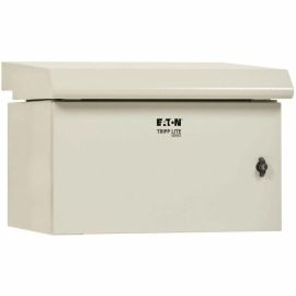 Tripp Lite by Eaton SmartRack Industrial Enclosure with Lock - NEMA 3R, Wall Mount, Metal Construction, Internal Fans, 20.5 in. Depth, 6U, Gray