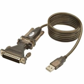 Tripp Lite by Eaton USB to Serial Adapter Cable (USB-A to DB25 M/M) 5 ft. (1.52 m)