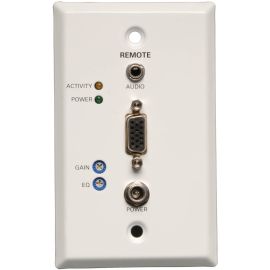 Tripp Lite by Eaton VGA over Cat5/6 Extender Wall Plate Receiver for Video/Audio Up to 1000 ft. (305 m) TAA