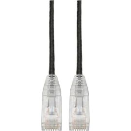 Eaton Tripp Lite Series Cat6 Gigabit Snagless Slim UTP Ethernet Cable (RJ45 M/M), PoE, Black, 10 ft. (3.05 m)