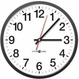 STAND ALONE ANALOG 12 BLK NARROW BEZEL (BATTERY EXCLUDED) FACE A-STANDARD #12 HR