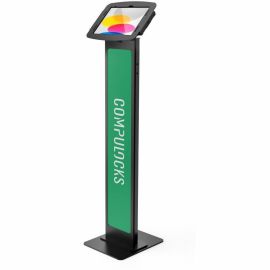 IPAD 10TH-11TH (A16) GEN SPACE ENCLOSURE BRANDABLE FLOOR STAND BLACK