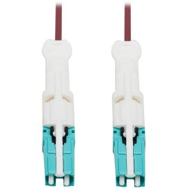 Eaton Tripp Lite Series 400G Duplex Multimode 50/125 OM4 Fiber Optic Cable (CS-PC/CS-PC), Round LSZH Jacket, Magenta, 3 m