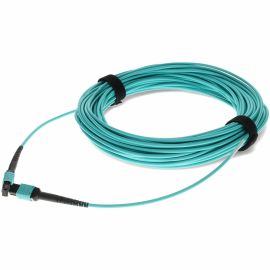 MPO F/F PATCH CBL 13M AQUA OM4 PLENUM FIBER