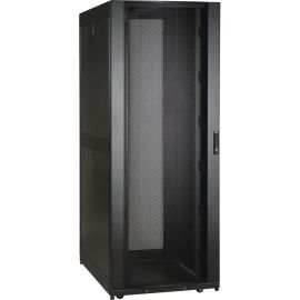 Tripp Lite by Eaton 42U SmartRack Wide Standard-Depth Rack Enclosure Cabinet with Two Pre-Installed SRCABLEVRT3 with sides & doors