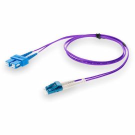 LC/SC M/M PATCH CBL 7M PURPLE OS2 RISER FIBER