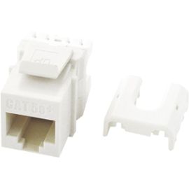 CAT 5E QC A/B KEYSTONE CON WH (M10)