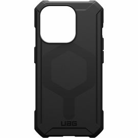 UAG RUGGED CASE FOR IPHONE 15 PRO -ESSENTIAL ARMOR W/MAGSAFE- BLACK