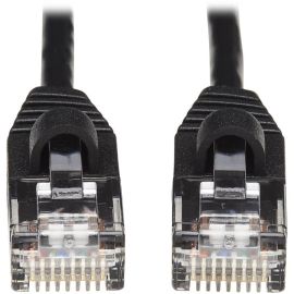 Eaton Tripp Lite Series Cat6a 10G Snagless Molded Slim UTP Ethernet Cable (RJ45 M/M), Black, 15 ft. (4.57 m)