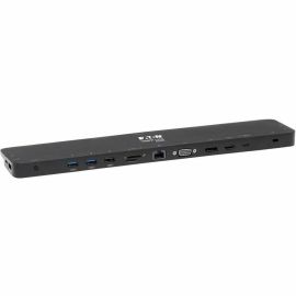 Tripp Lite by Eaton USB-C Dock Triple Display - 4K HDMI & DP VGA USB 3.x (5Gbps) and USB 2.0 Hub Ports GbE 100W PD Charging