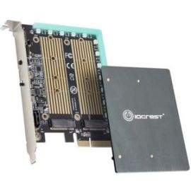 M.2 M-KEY & M.2 B-KEY SSD RGB ADAPTER CARD WITH HEATSINK 12V RGB PIN