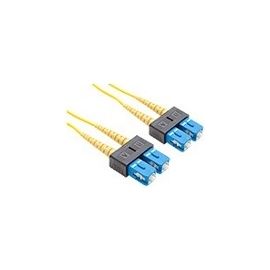 9 METER SC-SC SINGLEMODE FIBER OPTIC CABLE, YELLOW, OFNR, 9/125 FIBER, SINGLE-MO