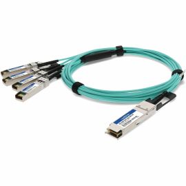 ADDON DELL AOC-QSFP-4SFP-10G-10M COMPATIBLE TAA COMPLIANT 40GBASE-AOC QSFP+ TO 4