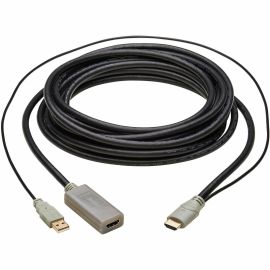 Eaton Tripp Lite Series HDMI Extension Cable with Active Repeater (M/F), 4K 60 Hz, HDR, 4:4:4, HDCP 2.2, 15 ft. (4.6 m), TAA