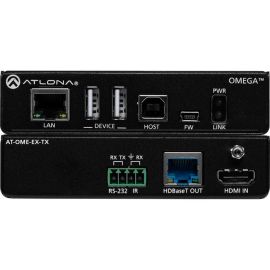 ATLONA OMEGA 4K/UHD HDMI OVER HDBASET TRANSMITTER WITH USB, CONTROL, AND POE