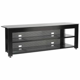 STEEL SERIES 65IN THREE SHELF WIDESCREEN LOWBOY