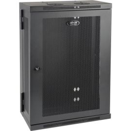 Tripp Lite by Eaton SmartRack 18U Low-Profile Patch-Depth Wall-Mount Half-Height Rack Enclosure Hinged Back