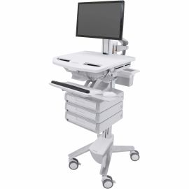 Ergotron StyleView Cart with LCD Pivot, 3 Drawers (1x3)