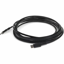 3ft (1m) USB-C Male to USB-C Male USB 2.0 Sync and Charge Black Cable