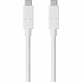 MONOPRICE ESSENTIALS USB TYPE C TO TYPE C 3.1 GEN 1 CABLE - 5GBPS_ 3A_ 30AWG_ WH