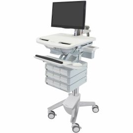 Ergotron StyleView Cart with LCD Arm, 9 Drawers
