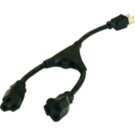 CORD SPLITTER CABLE - 14IN - BLACK