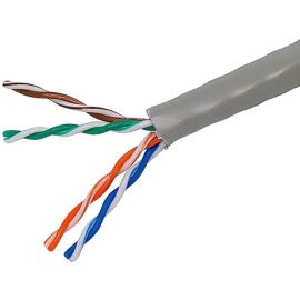 CAT5E UTP SOLID (CMR) -  GRAY 1000FT