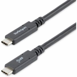 StarTech.com 6 ft (1.8m) USB C to USB C Cable, 5A 100W PD 3.0, Certified Works With Chromebook, USB-IF Certified, M/M, USB 3.0 (5Gbps)